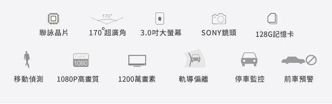 FLYone NR300 雙SONY 雙1080P鏡頭 高畫質前後雙鏡頭行車記錄器