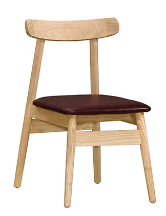JC-901-8 迪海實木棕色皮餐椅 (不含其他產品)<br />
尺寸:寬48*深53*高80cm