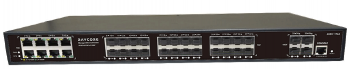 L2+ managed Ethernet fiber switch with 8 ports 10/100/1000M RJ45 ports and 24 ports 100/1000M SFP fiber slot ports and 4 ports 1/10G SFP+ fiber slot ports