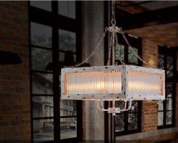 復古懷舊工業風玻璃吊燈