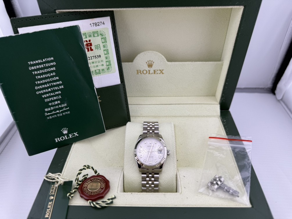 ROLEX 勞力士 178274 DATEJUST 原鑲鑽面盤 31mm自動腕表 n1385-02