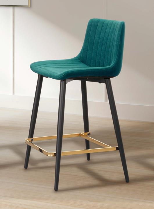 SH-A533-06 安吉拉吧椅(綠布)(金色腳踏) (不含其他產品)<br />尺寸:寬45*深41*高99cm