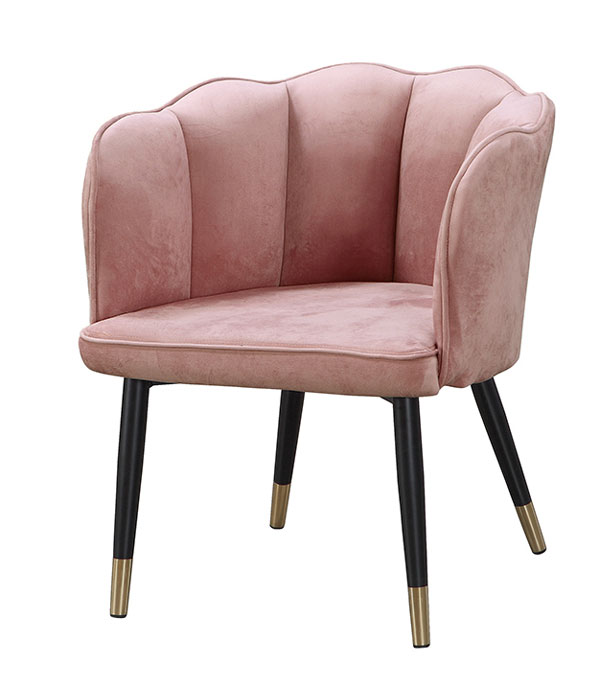 JC-891-18 芭蘿莎粉色布面餐椅 (不含其他產品)<br />
尺寸:寬62*深60*高77cm