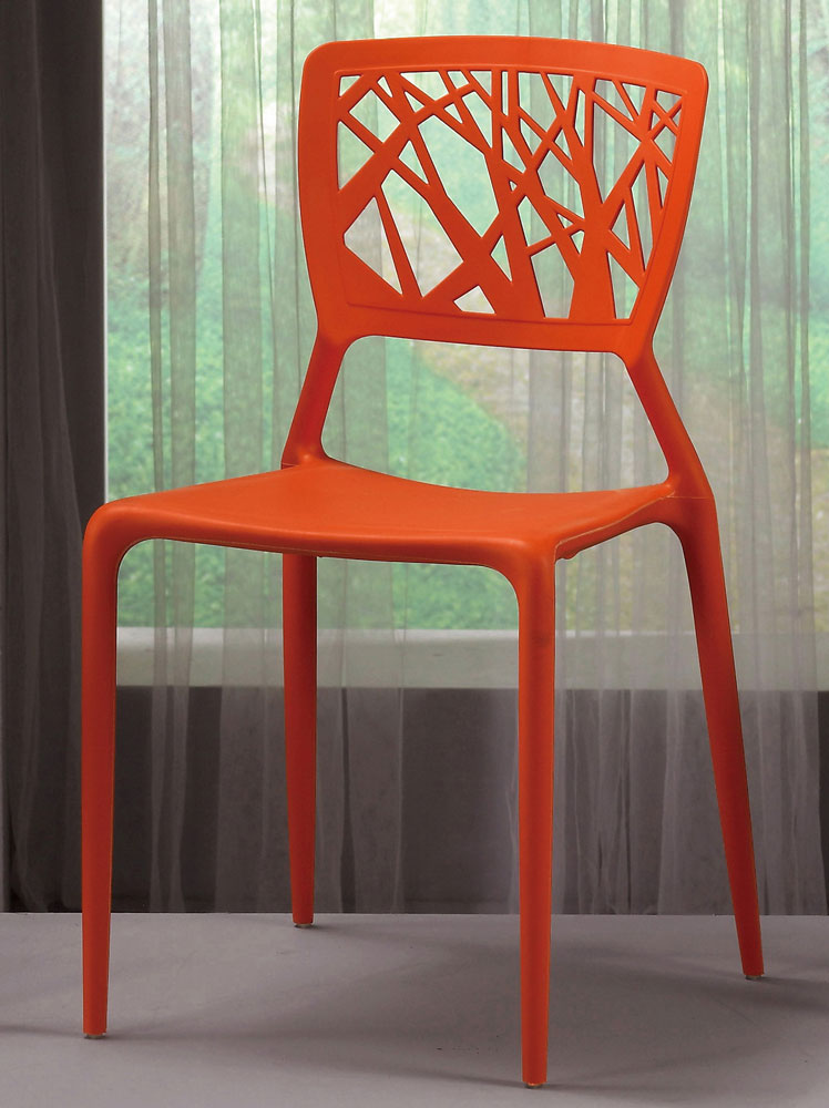 QM-1078-13 珍尼絲造型椅(橙) (不含其他產品)<br /> 尺寸:寬43.5*深50.5*高85.4cm