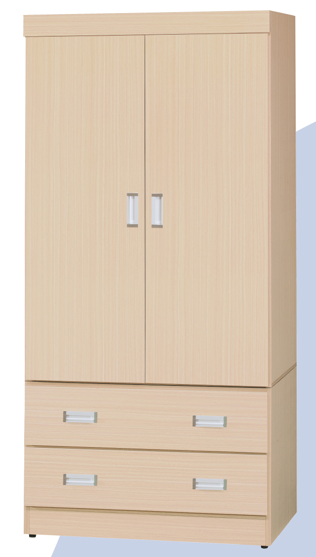 CO-408-6 橡木色3X6尺衣櫥 (不含其他產品)<br /> 尺寸:寬82*深56*高177cm