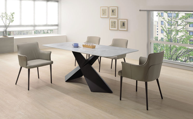 SH-A463-02 威斯頓6尺岩板餐桌 (不含其他產品)<br />
尺寸:寬181*深91*高75cm