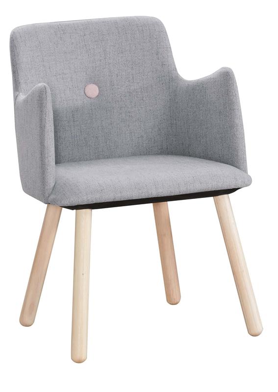CO-512-5 丹麥灰色布餐椅 (不含其他產品)<br /> 尺寸:寬53*深57*高81cm