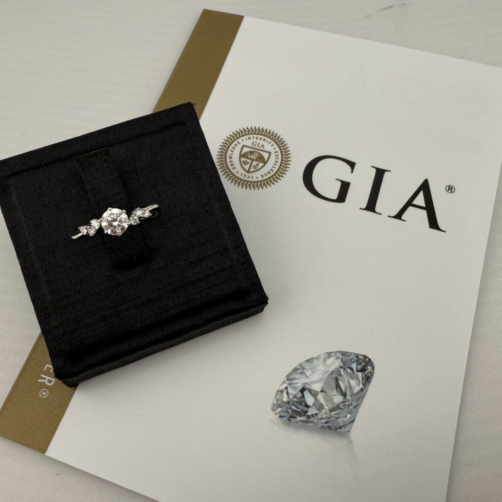 ALUXE 亞立詩GIA天然鑽戒 0.32ct/D/VS2/3EX H&A 18K n1398