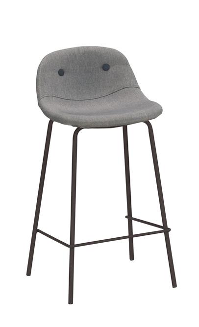 QM-656-9 華爾斯吧椅(中)(灰色布) (不含其他產品)<br /> 尺寸:寬43*深44*高84cm