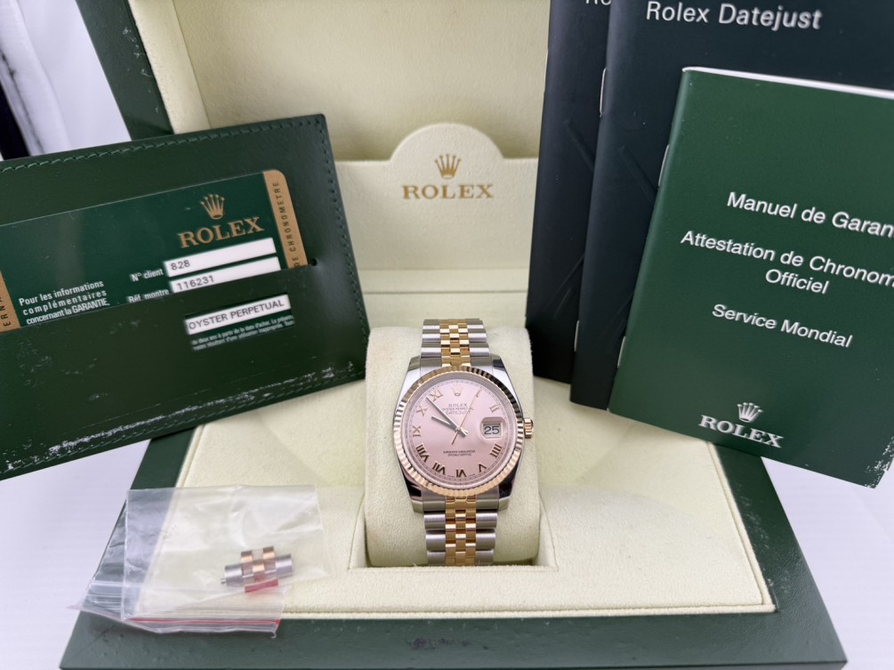 ROLEX 勞力士 DAYEJUST 116231 玫瑰金面 半金 36mm n1303