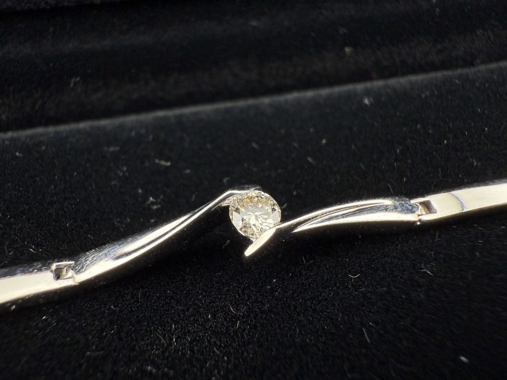法蝶珠寶Papillon Jewelry 鑽石手鍊 0.15ct/F/VVS1/車工完美 n1320