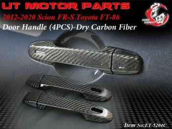 2012-2020 Scion FR-S / Toyota FT-86 Door Handle (4PCS)-Dry Carbon Fiber