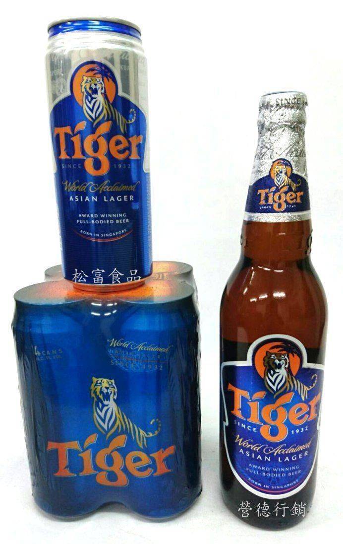 Tiger 虎牌啤酒  600ml(瓶) / 485ml(易開) / 330ml(易開)    12入 / 24入    &580   &880  &640