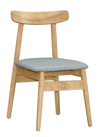 JC-901-6 迪海實木灰色皮餐椅 (不含其他產品)<br />
尺寸:寬48*深53*高80cm