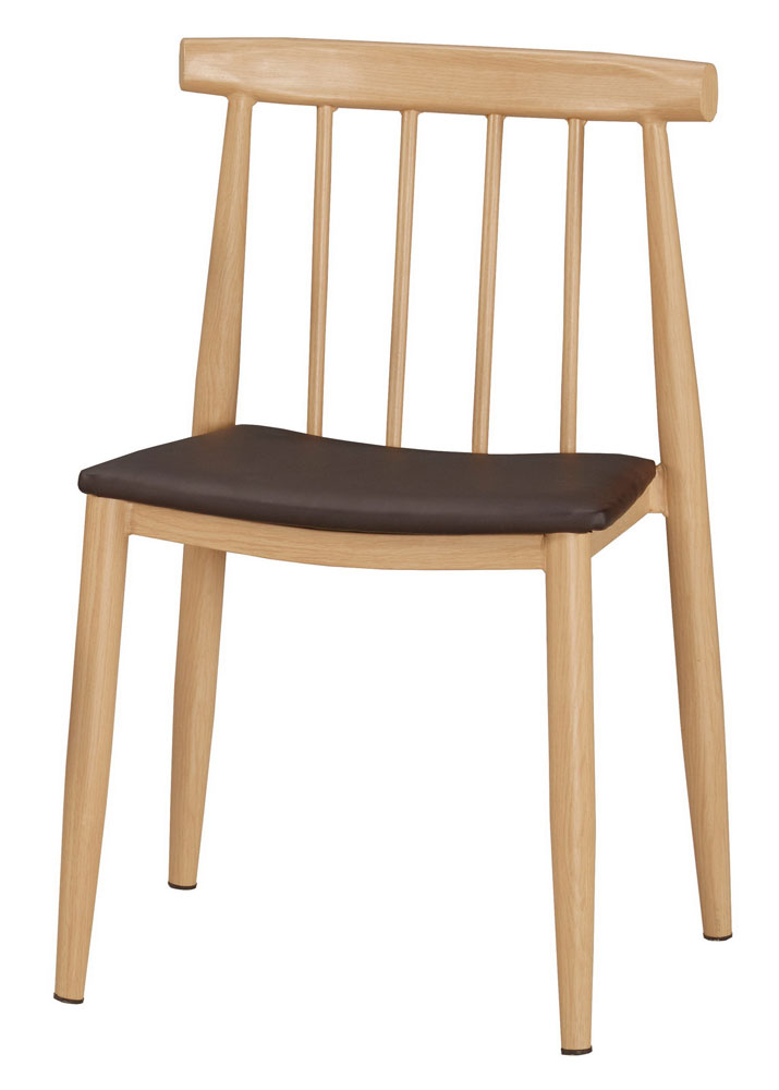 QM-649-7 漢娜餐椅(皮)(五金腳) (不含其他產品)<br /> 尺寸:寬48*深50*高77.5cm