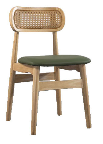 TA-944-10 田中綠皮實木餐椅 (不含其他產品)<br />
尺寸:寬45*深50*高80cm