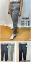 2961黑灰綠 涼感休閒鬆緊腰彈力哈倫褲