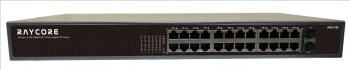 Non-Manageable 1GbE PoE Switch with 24*10/100/1000M RJ45 ports and 2*1000M uplink SFP fiber slot ports