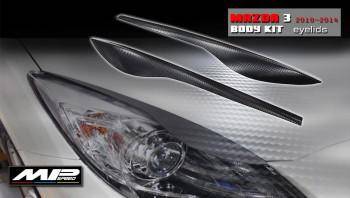 2010-2013 Mazda 3 4/5D Eyelids -MP Style (2PCS)(3D Carbon Look)