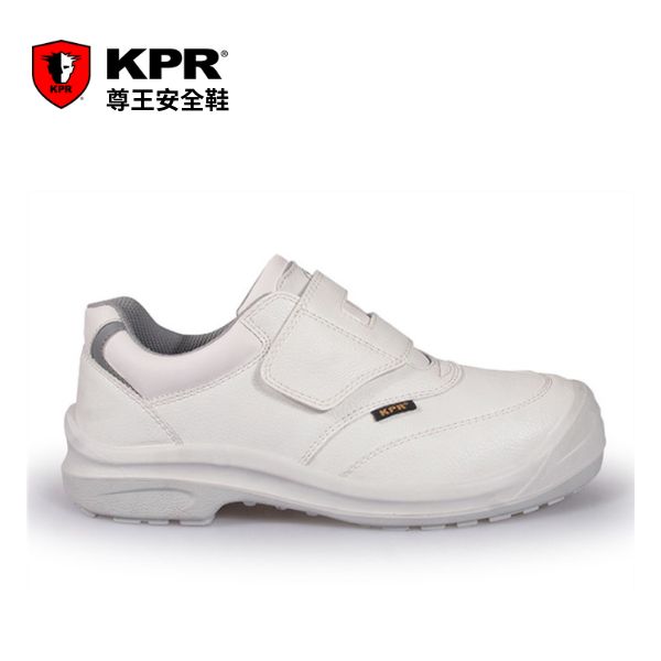 【KPR】塑鋼頭靜電鞋(白色黏貼)