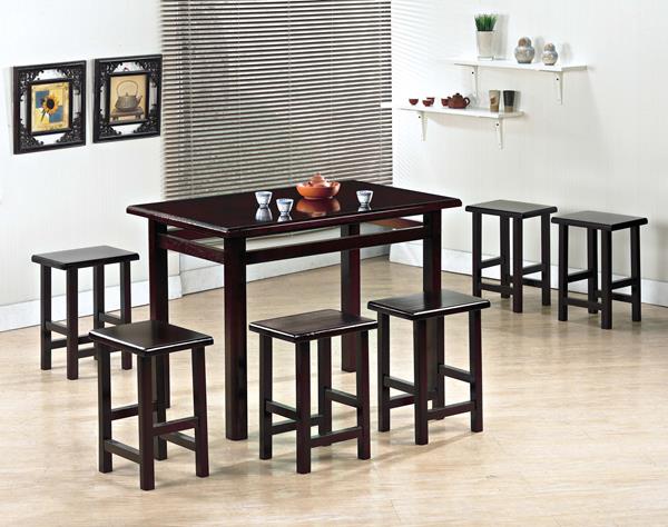 CO-530-1 實木2X2尺餐桌(可訂做) (不含其他產品)<br />
尺寸:寬60*深60*高75cm