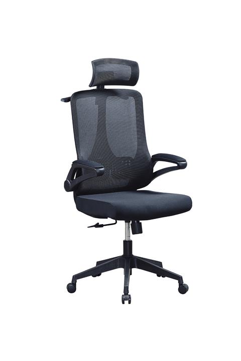 CL-492-5 A158黑框辦公椅 (不含其他產品)<br/>尺寸:寬59*深54*高121~131cm