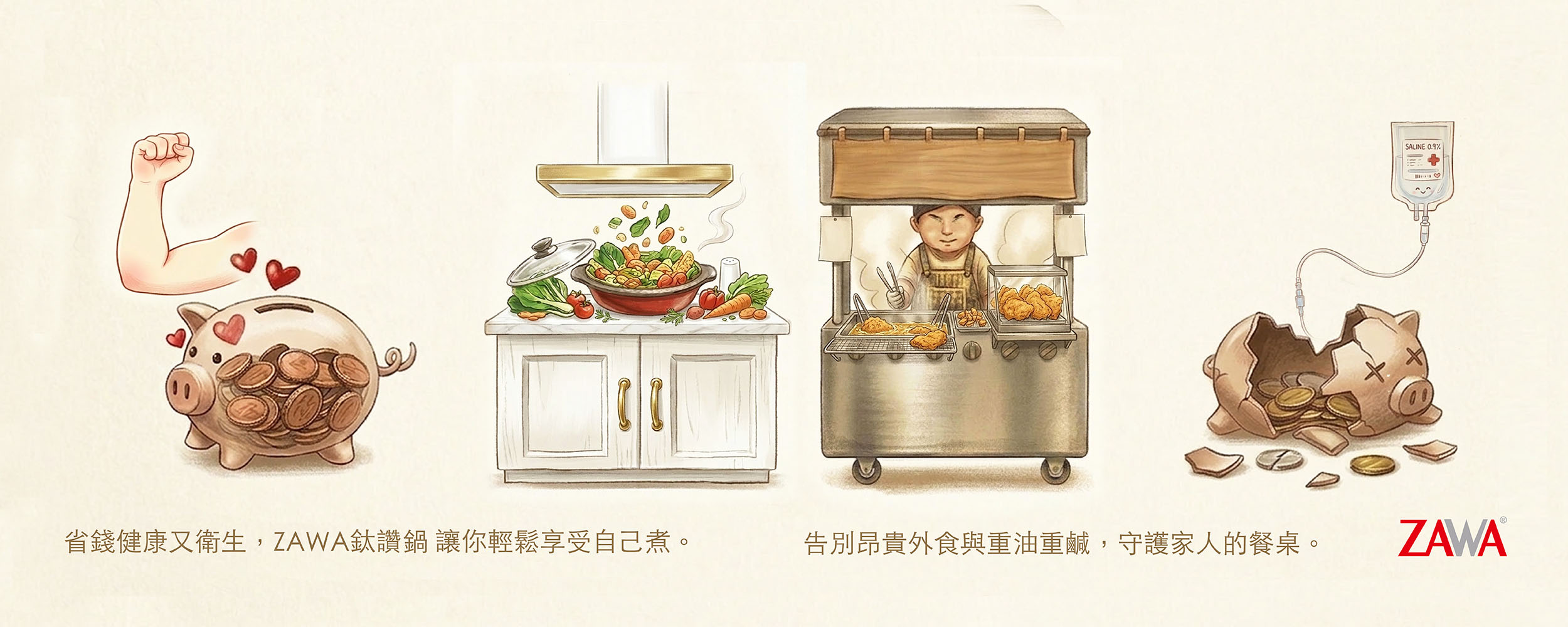 ZAWA鈦讚鍋 守護您的健康