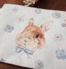 Cute Cotton Cash Coin Pu1e-Waterproof│Violet & Rabbit