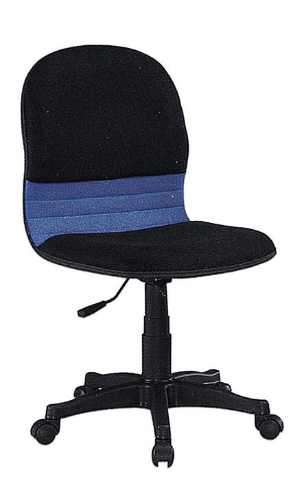 CL-493-6 無手網布辦公椅(黑藍) (不含其他產品)<br/>尺寸:寬46*深50*高83~89cm