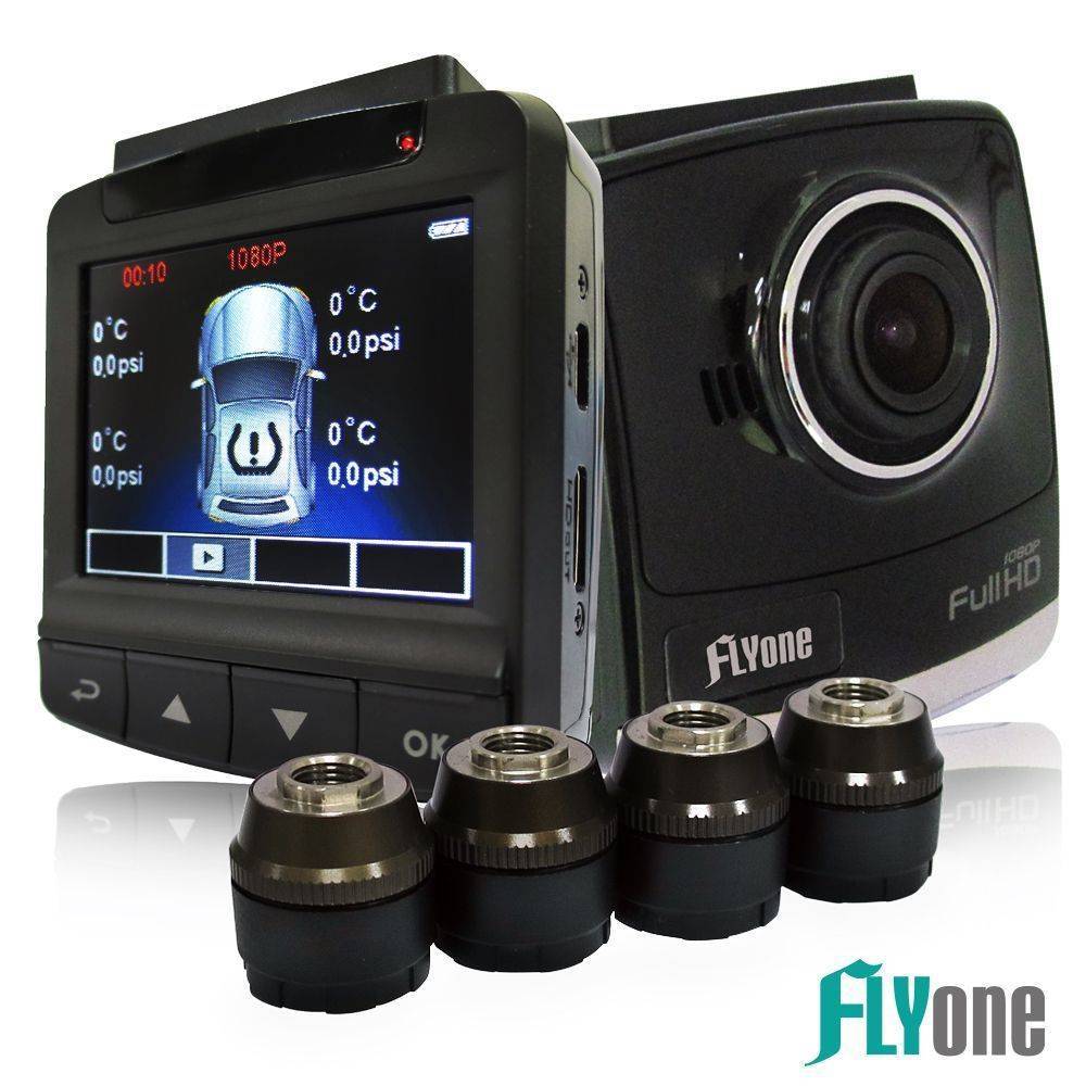 FLYone NR100胎壓偵測 / WDR行車紀錄 雙模監控器