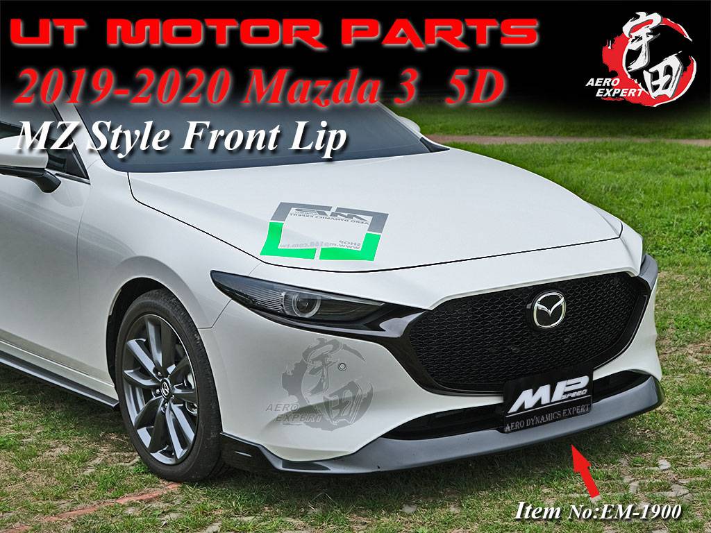 2019-2020 Mazda 3 5D MZ Style Front Lip