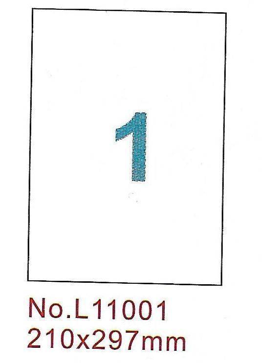 L11001 標籤貼紙(四邊直角無留邊規格)
