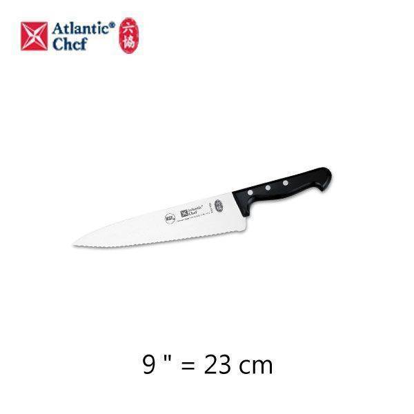 【Atlantic Chef 六協】23cm有鋸齒主廚刀(分刀) Chef's Knife-serrated edge (經典刀柄系列)