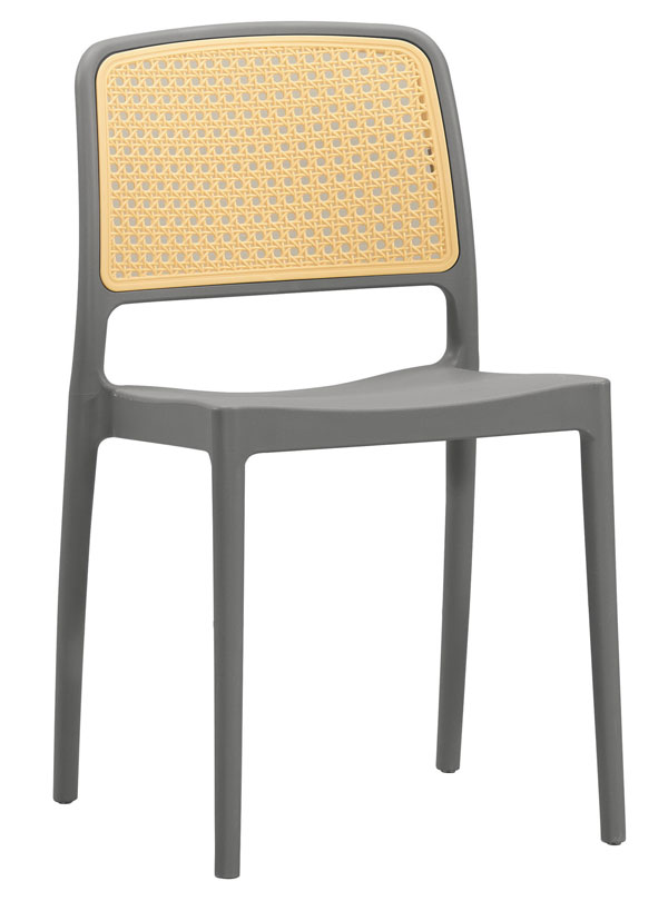 QM-652-5 山姆造型椅(灰) (不含其他產品)<br />尺寸:寬42*深55*高81cm