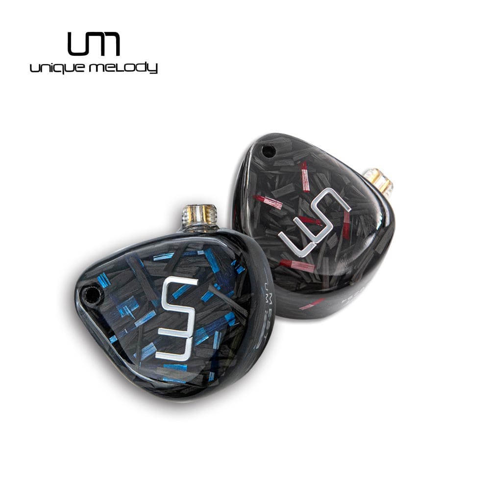 UM MEST 動圈動鐵靜電骨傳導混合單元入耳式耳機-紅藍雙色(預購/客製)