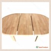 【塔帕斯4.5 尺原木伸縮橢圓餐桌】【2023-A881-2】【添興家具】