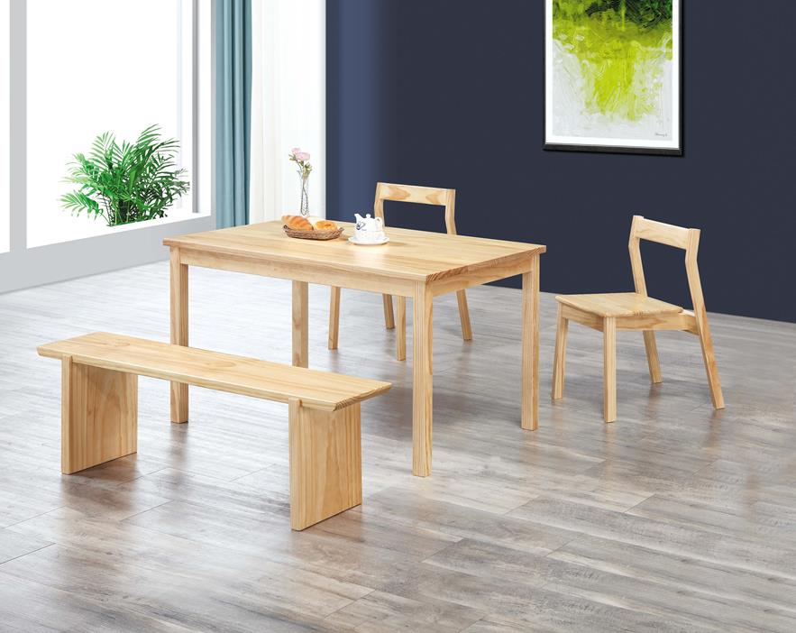 CO-524-2 極簡風實木餐桌(不含其他產品)<br />尺寸:寬150*深75*高75cm