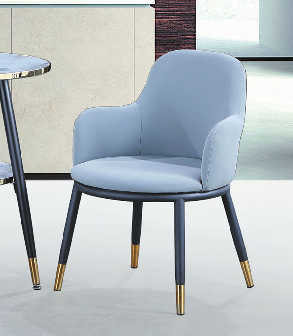 CL-1116-9 A602餐椅(灰皮)(不含其他產品)<br />尺寸:寬54*深58*高77cm