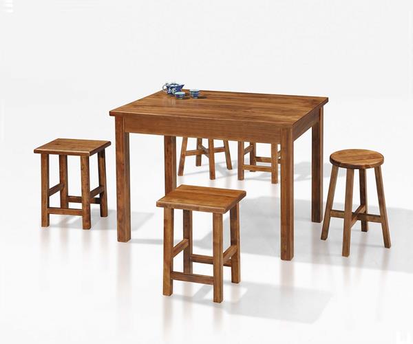 CO-529-11 手工染色實木2X2尺餐桌(可訂做可選色) (不含其他產品)<br />尺寸:寬60*深60*高75cm