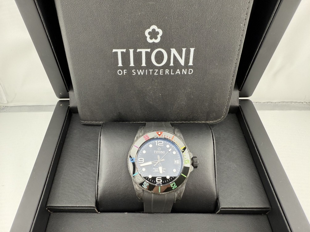 TITONI瑞士梅花錶 SEASCOPER 83600 C-RA-256 42mm自動腕表 n1475