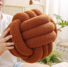 A021-2 Knot打結抱枕 羊羔絨(焦糖色、灰色、粉色、白色、灰粉色、天空藍)