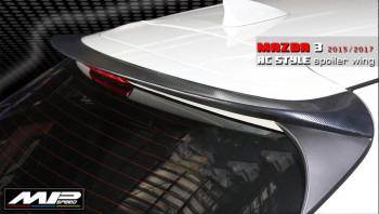 2014-2018 Mazda 3 5D V Style Spoiler (3D Carbon look)