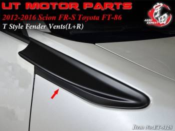 2012-2016 Toyota 86 / Scion FR-S T Style Fender Vents(L+R)