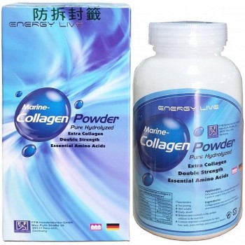 德國原裝 海洋水解魚膠原彈性蛋白~高單位粉末｜ENERGY LIVE~Marine-Collagen Power｜FFB Handelskontor GmbH​ (200公克/盒裝)