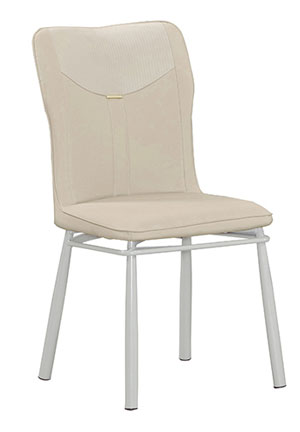 JC-898-11 景來米色皮餐椅 (不含其他產品)<br />
尺寸:寬46*深54*高88cm