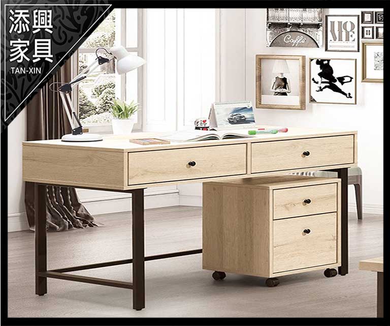 【書桌】 【添興家具】  J630-4 蕾吉娜4尺書桌 (另售J630-5 大台北地區滿5千免運