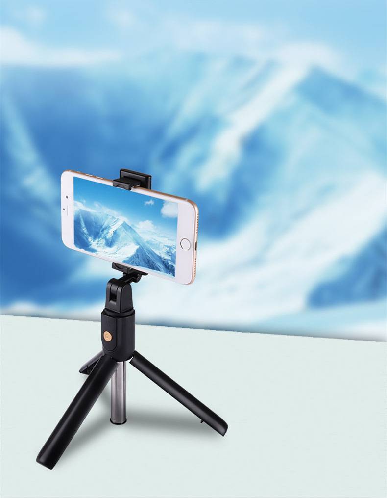 【E-gift】新款藍芽遙控自拍桿 伸縮桿型三腳架 手機通用直播拍照神器