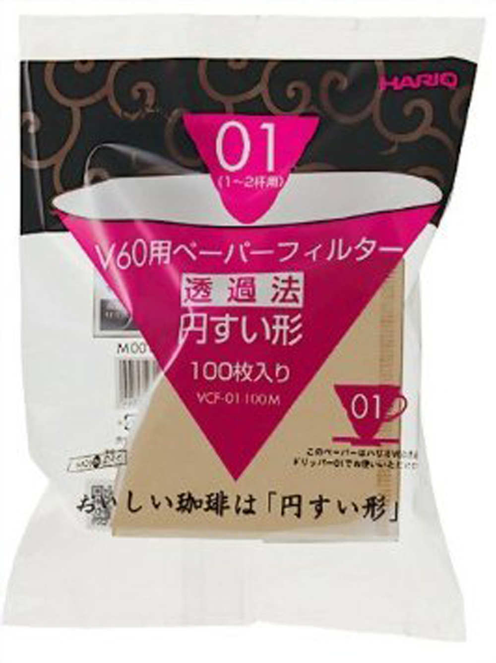 【HARIO】V60 01 咖啡濾紙1-2人用 (100入)