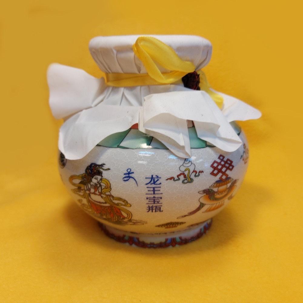 西藏【敏珠林寺】 <龍王寶瓶> 招財進寶的龍王薈萃寶瓶 增福報喜富足