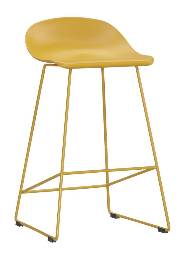 CO-539-1 萊昂姜黃色吧椅(不含其他產品)<br />尺寸:寬48*深47*高82cm